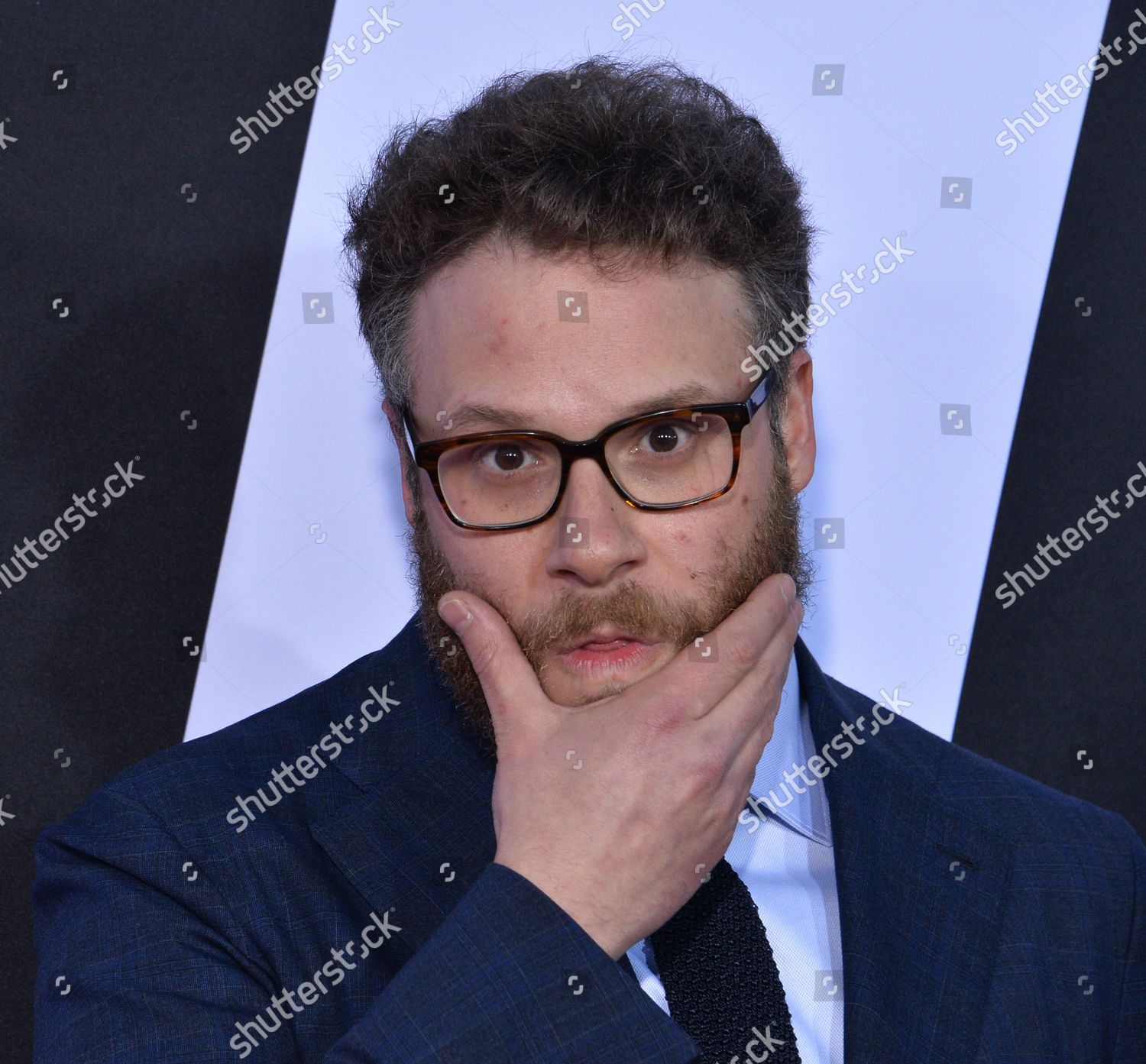 Actor Seth Rogan Attends Premiere Motion Editorial Stock Photo Stock