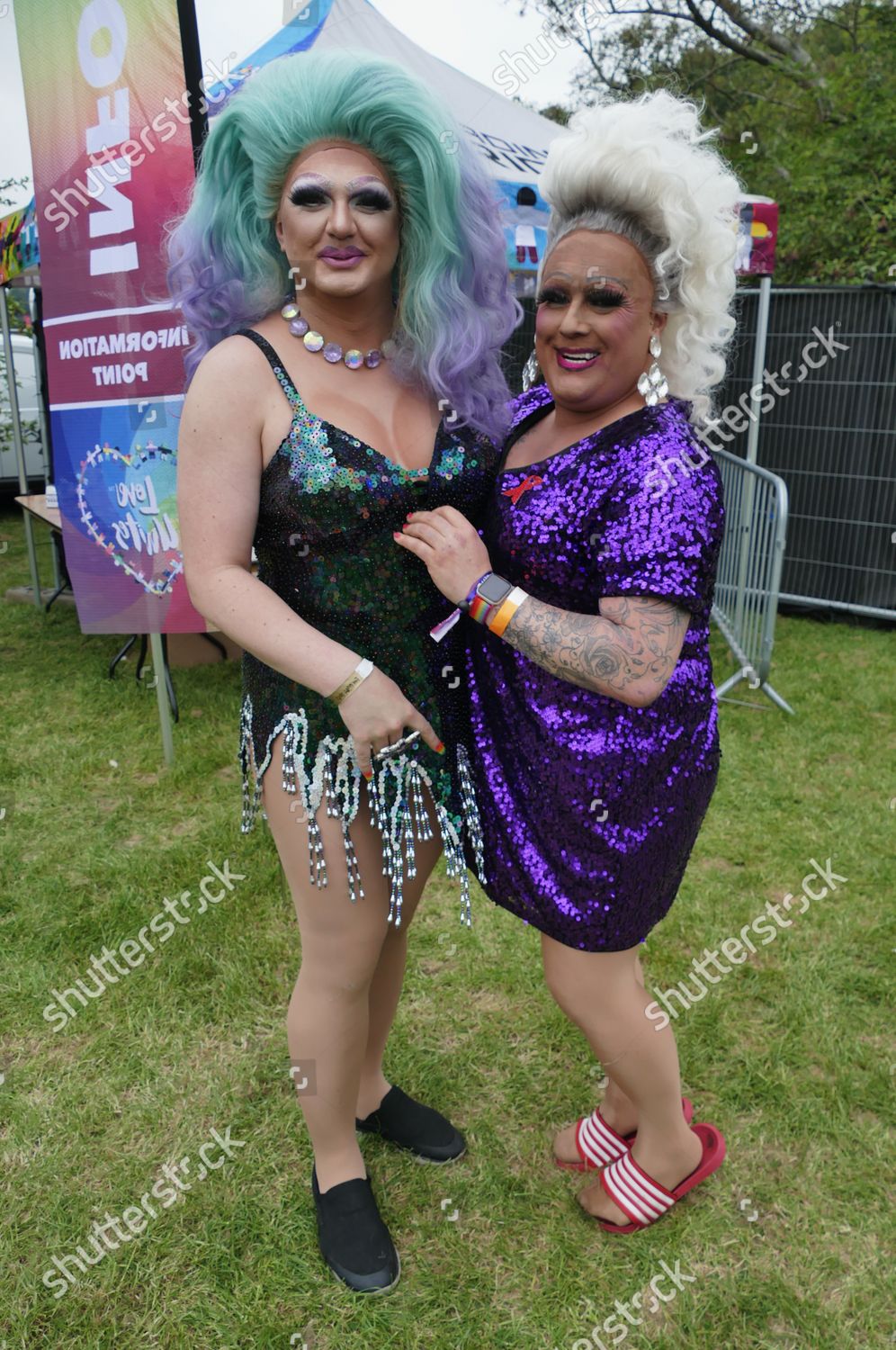 Drag Acts Wearing Outrageous Costumes Festival Editorial Stock Photo ...