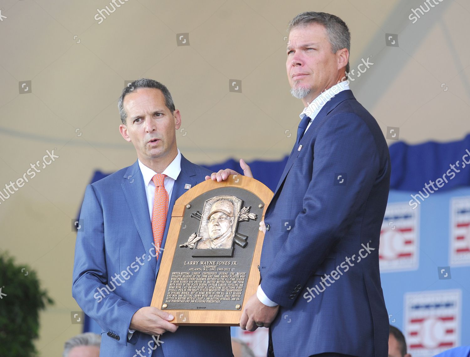 Atlanta Braves - Chipper Jones' plaque at the Baseball Hall of