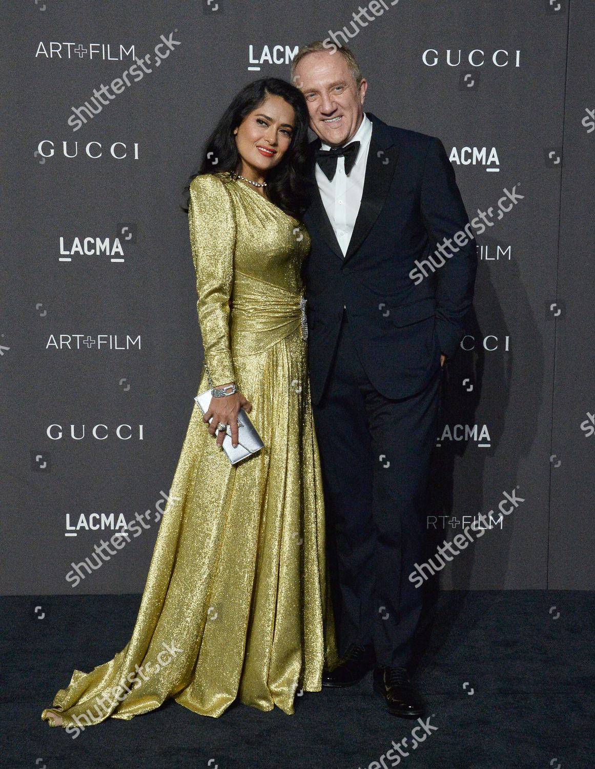 Actress Salma Hayek Her Husband French Editorial Stock Photo - Stock