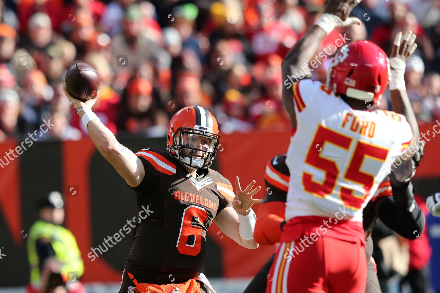 Cleveland Browns Baker Mayfield Throws Pass Editorial Stock Photo Stock Image Shutterstock
