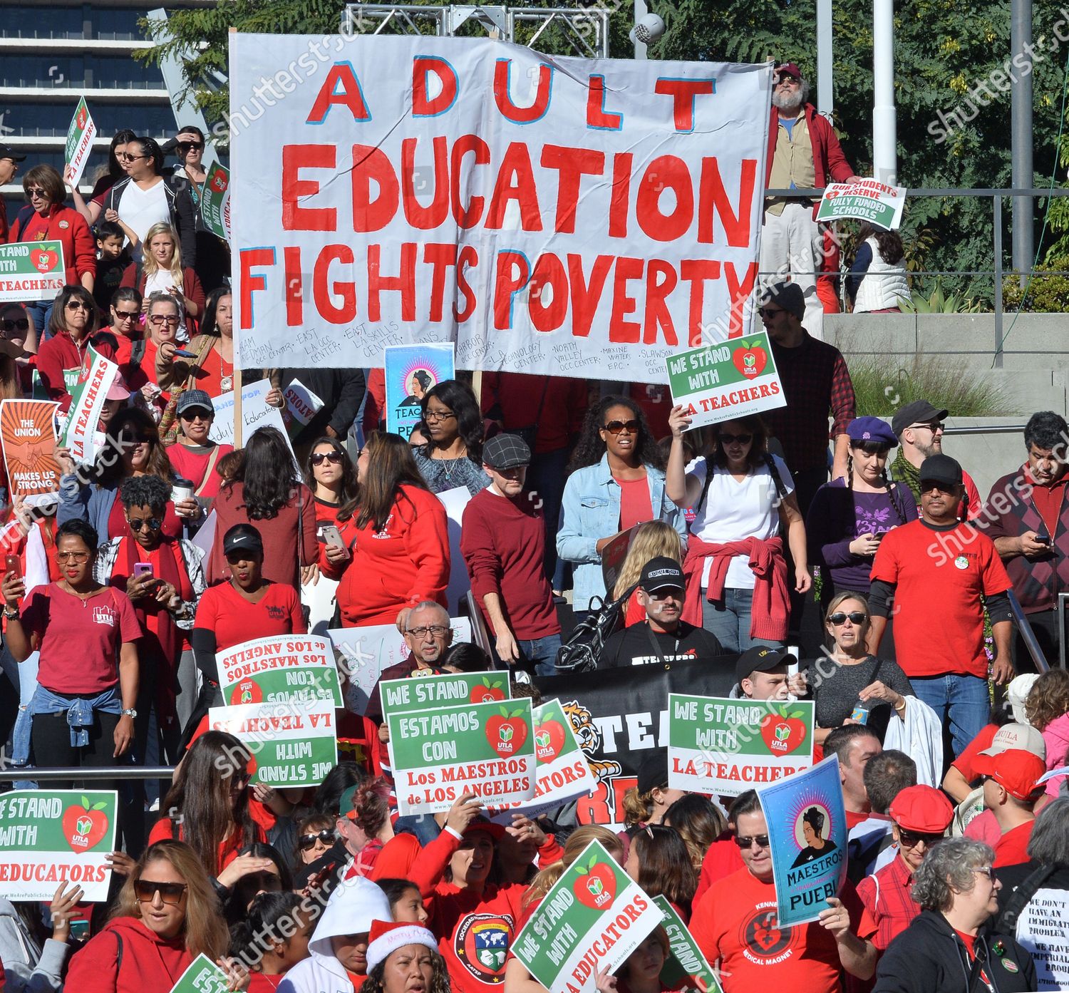 Thousands Los Angeles Unified School District Editorial Stock Photo
