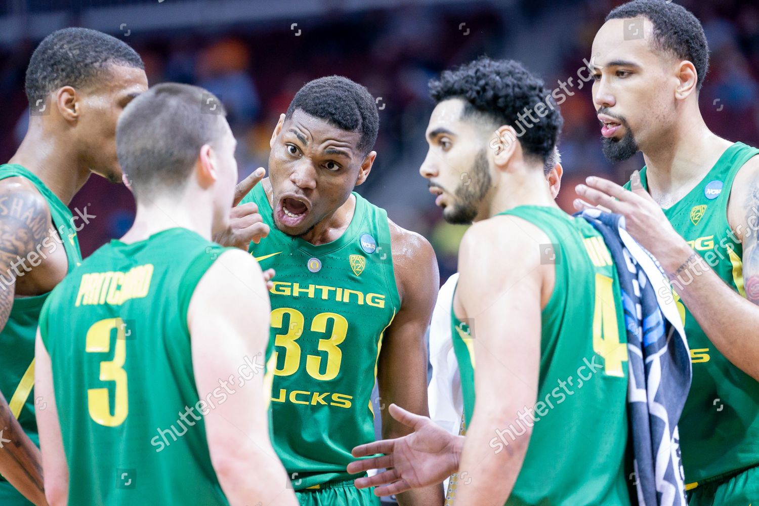 Oregon Ducks Forward Francis Okoro 33 Editorial Stock Photo - Stock ...