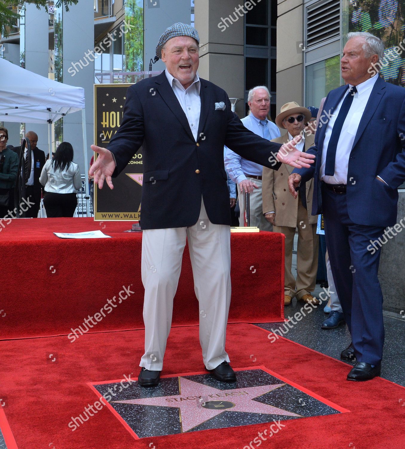 Actor Stacy Keach Stands Atop His Editorial Stock Photo - Stock Image