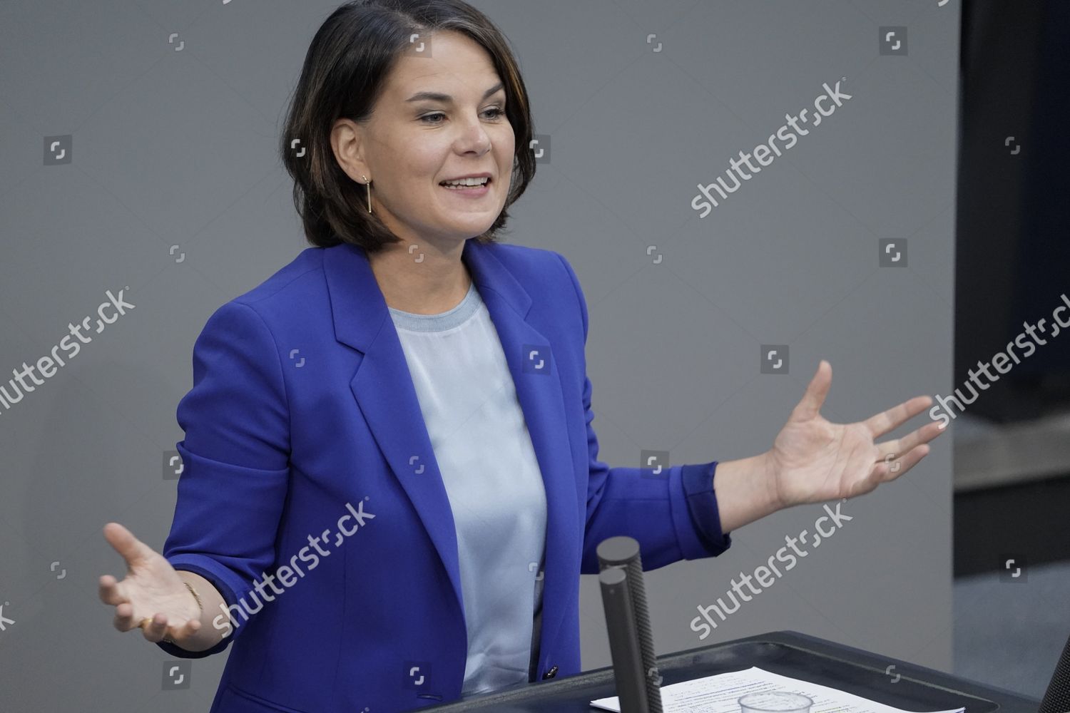 Annalena Baerbock During Her Speech Agreed Editorial Stock Photo ...