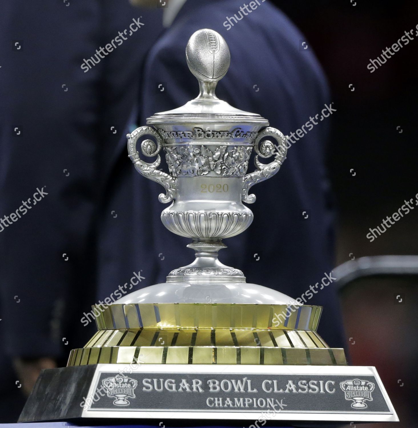 Sugar Bowl Trophy Sits On Podium Editorial Stock Photo - Stock Image ...