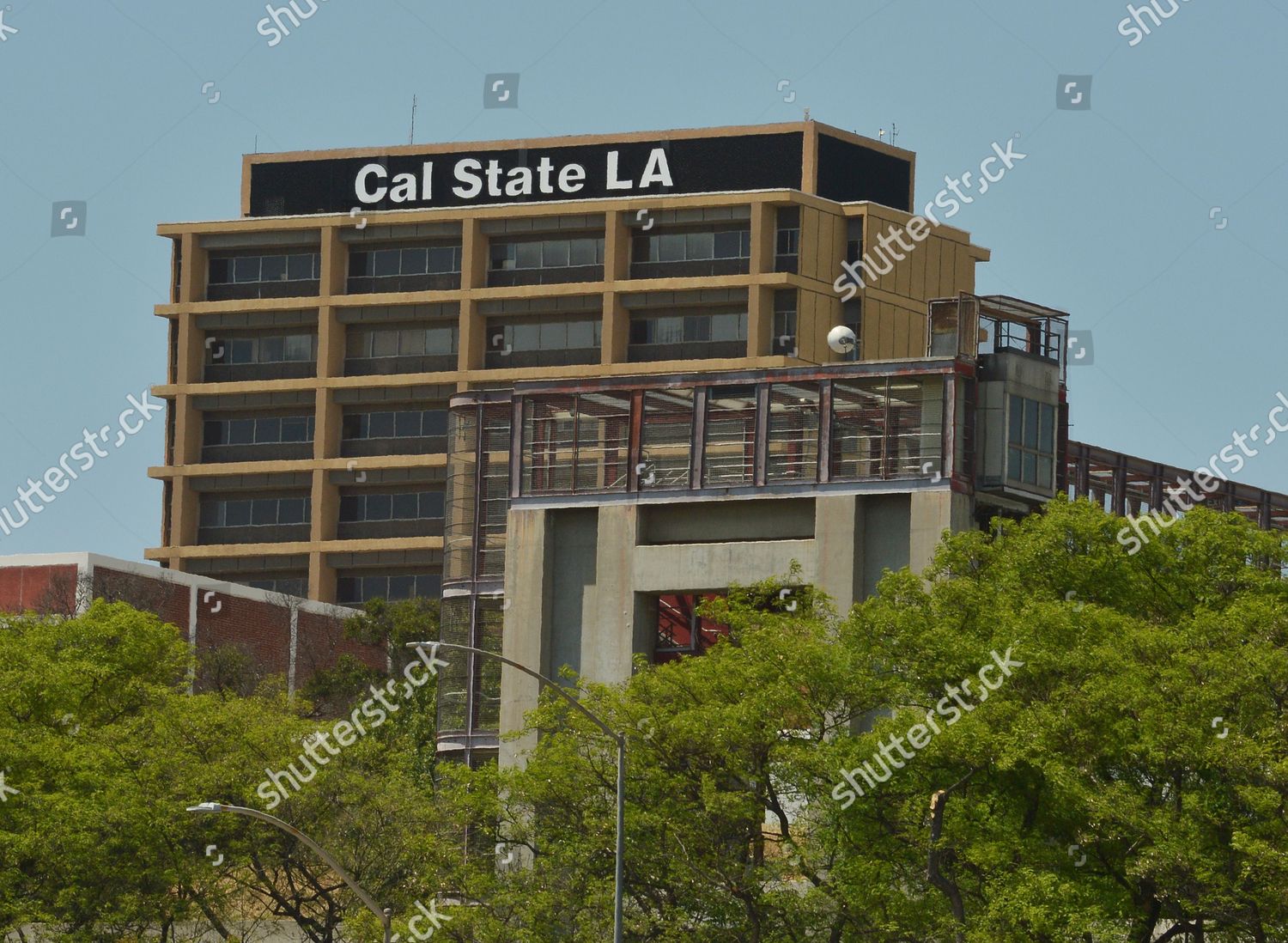 building-on-cal-state-la-campus-editorial-stock-photo-stock-image