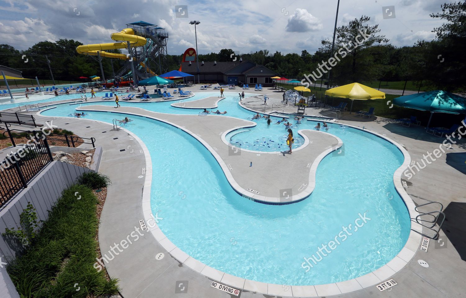 Swimmers Few Wapelhorst Aquatic Facility St Editorial Stock Photo