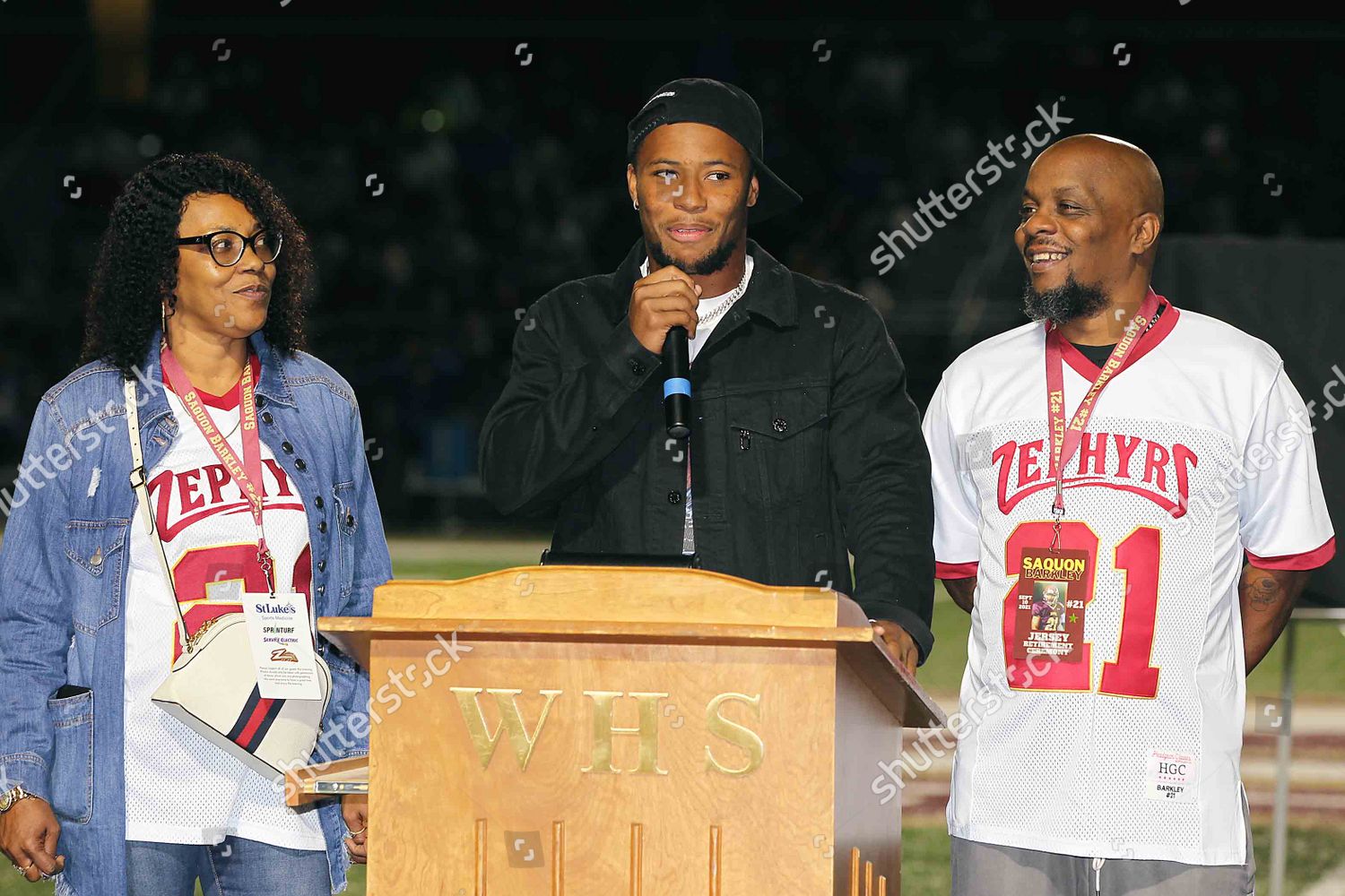 Tonya Johnson Saquon Barkley Alibay Barkley Editorial Stock Photo