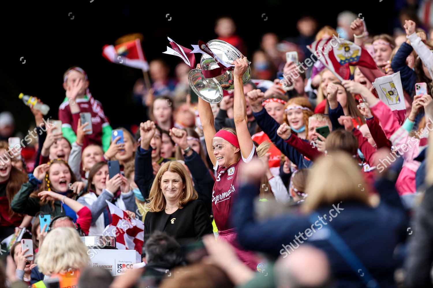 Cork Vs Galway Galways Sarah Dervan Editorial Stock Photo Stock Image