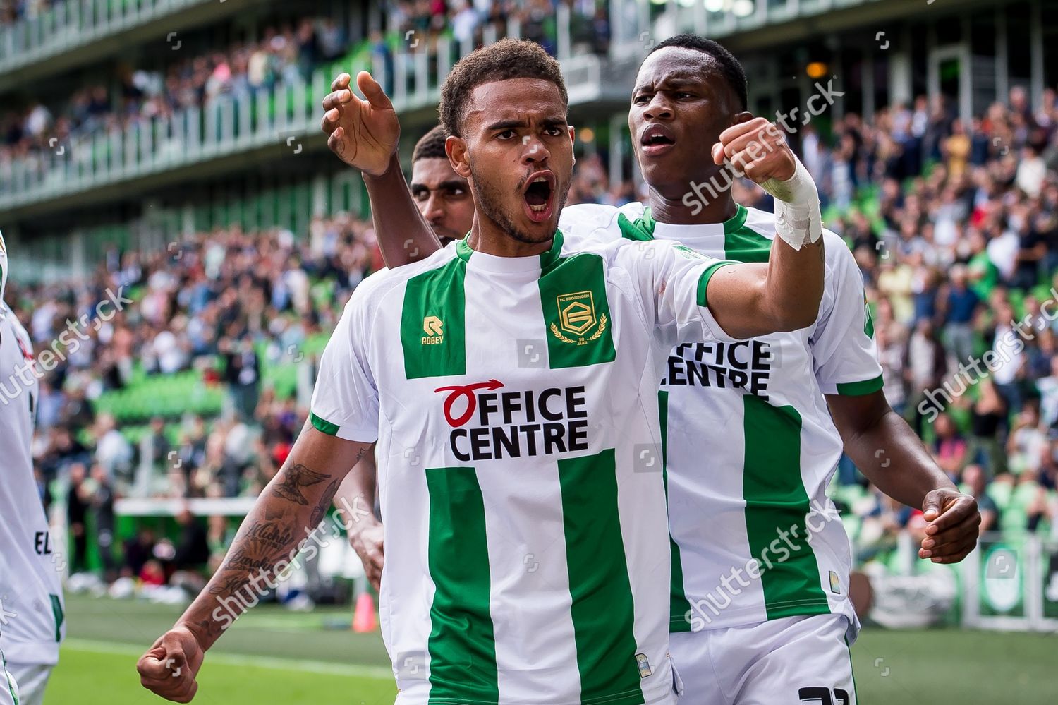 Cyril Ngonge Fc Groningen Celebrates His Editorial Stock Photo - Stock ...