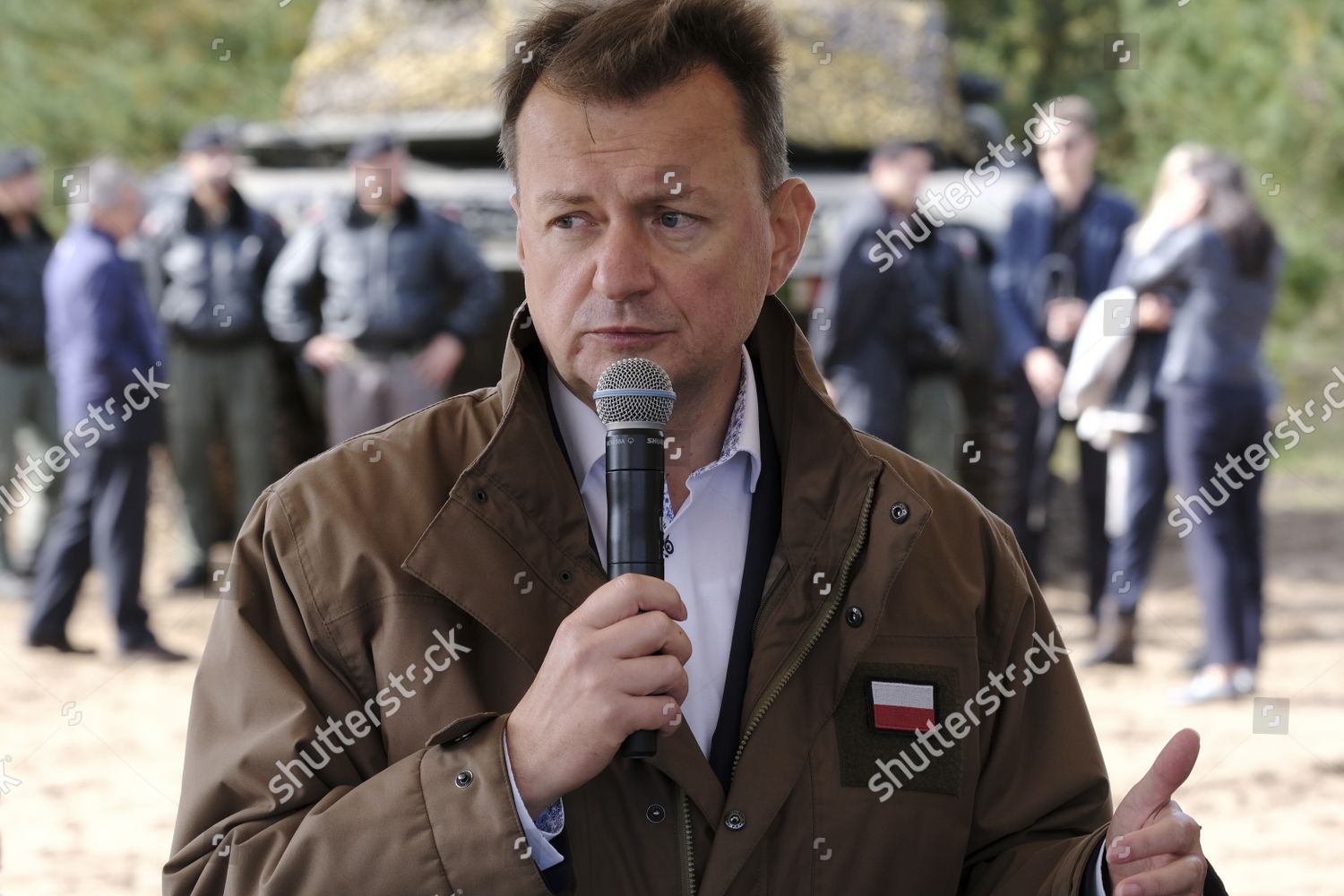 Polish Minister National Defence Mariusz Blaszczak Editorial Stock 