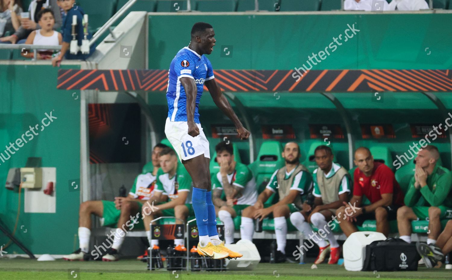 Genks Paul Onuachu Celebrates After Scoring Editorial Stock Photo