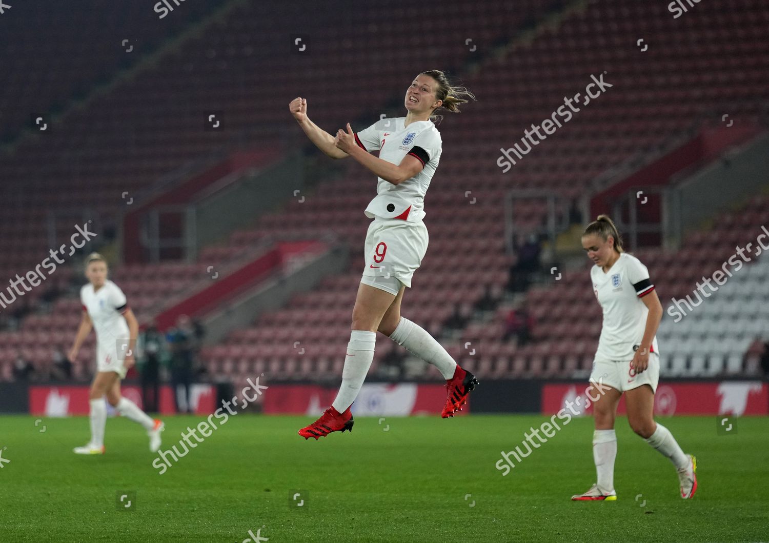 Ellen White England Celebrates After Second Editorial Stock Photo
