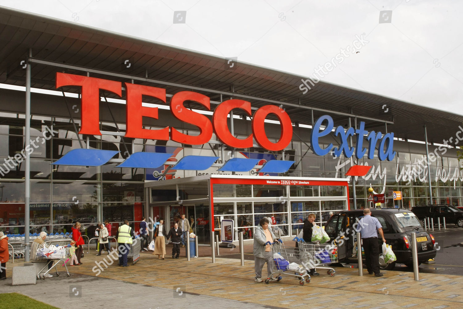 Tesco Extra Silverburn Pollok Glasgow Scotland Editorial Stock Photo ...