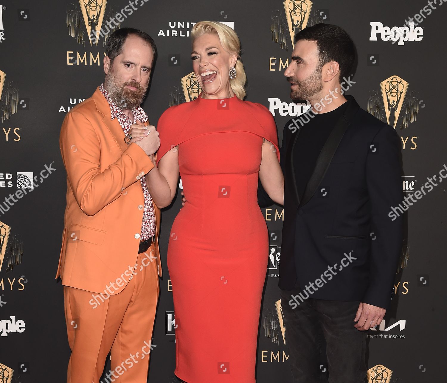 Brendan Hunt Hannah Waddingham Brett Goldstein Editorial Stock Photo