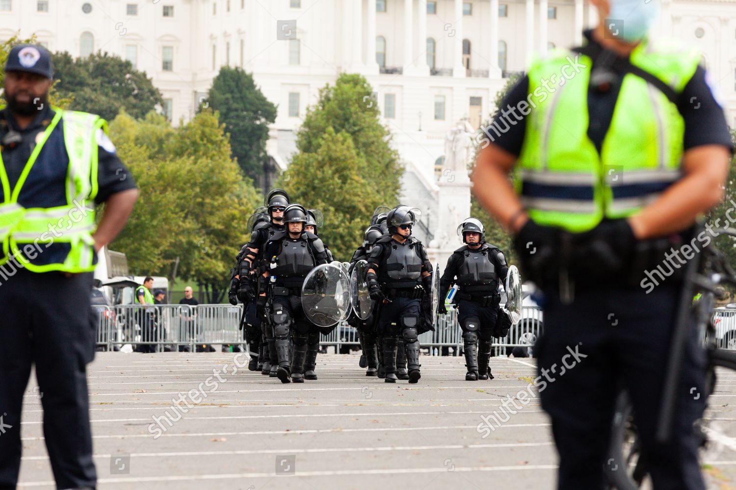 Capitol Police Riot Gear Deploy During Editorial Stock Photo - Stock ...