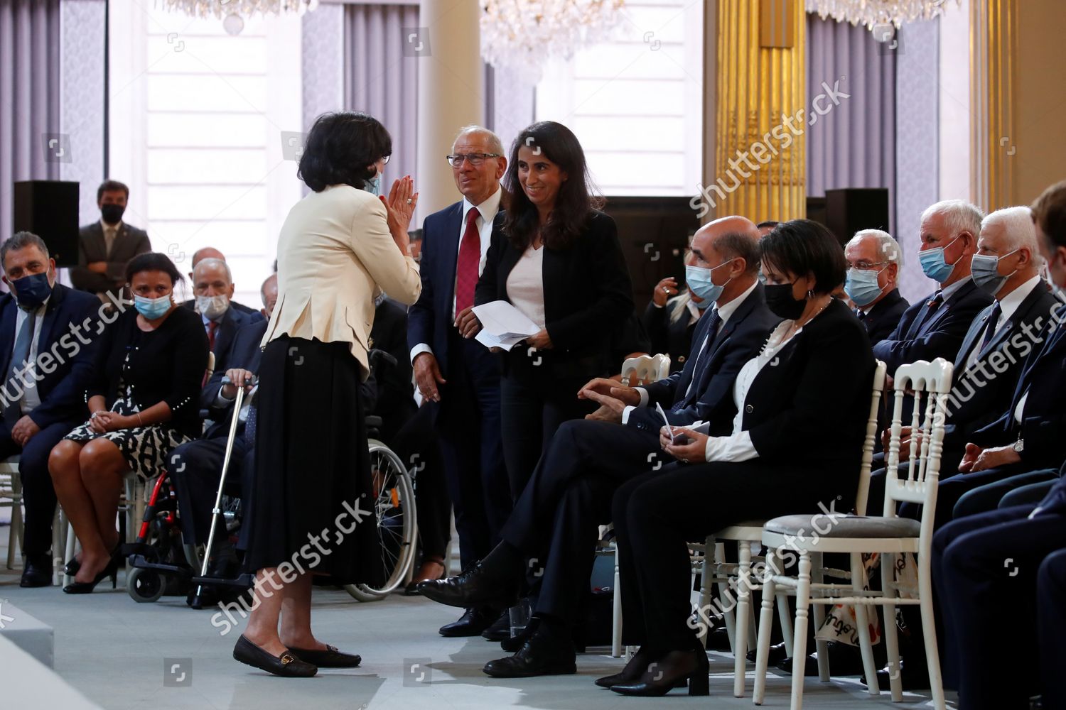 Dalila Kerchouche Journalist Writer Congratulated After Editorial Stock