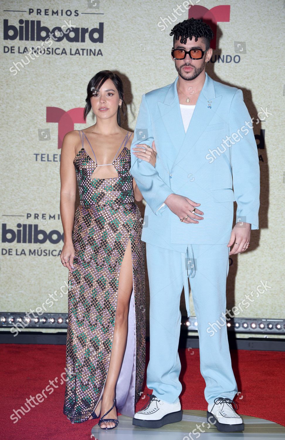 Bad Bunny and Gabriela Berlingeri Make Red Carpet Debut