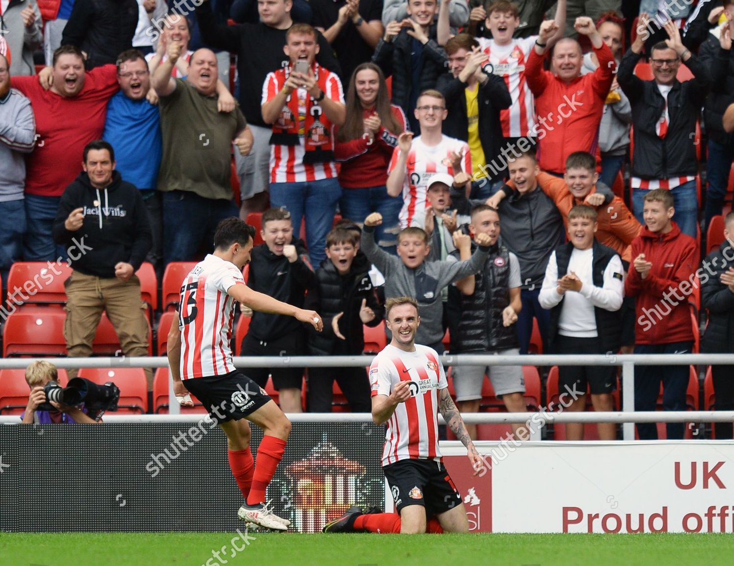 Carl Winchester Sunderland Celebrates Scoring Their Editorial Stock