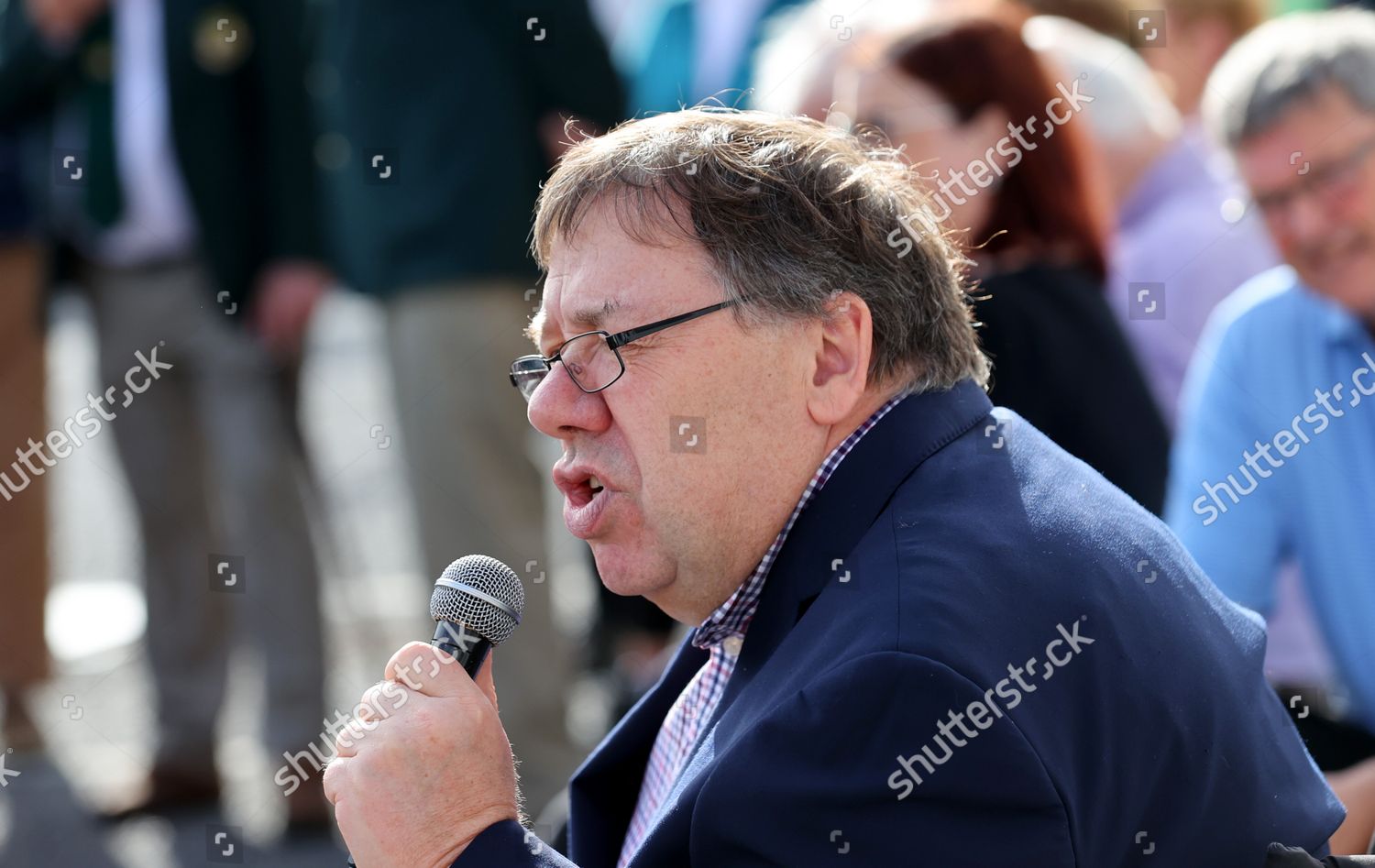 Former Taoiseach Brian Cowen Speaks Event Editorial Stock Photo Stock