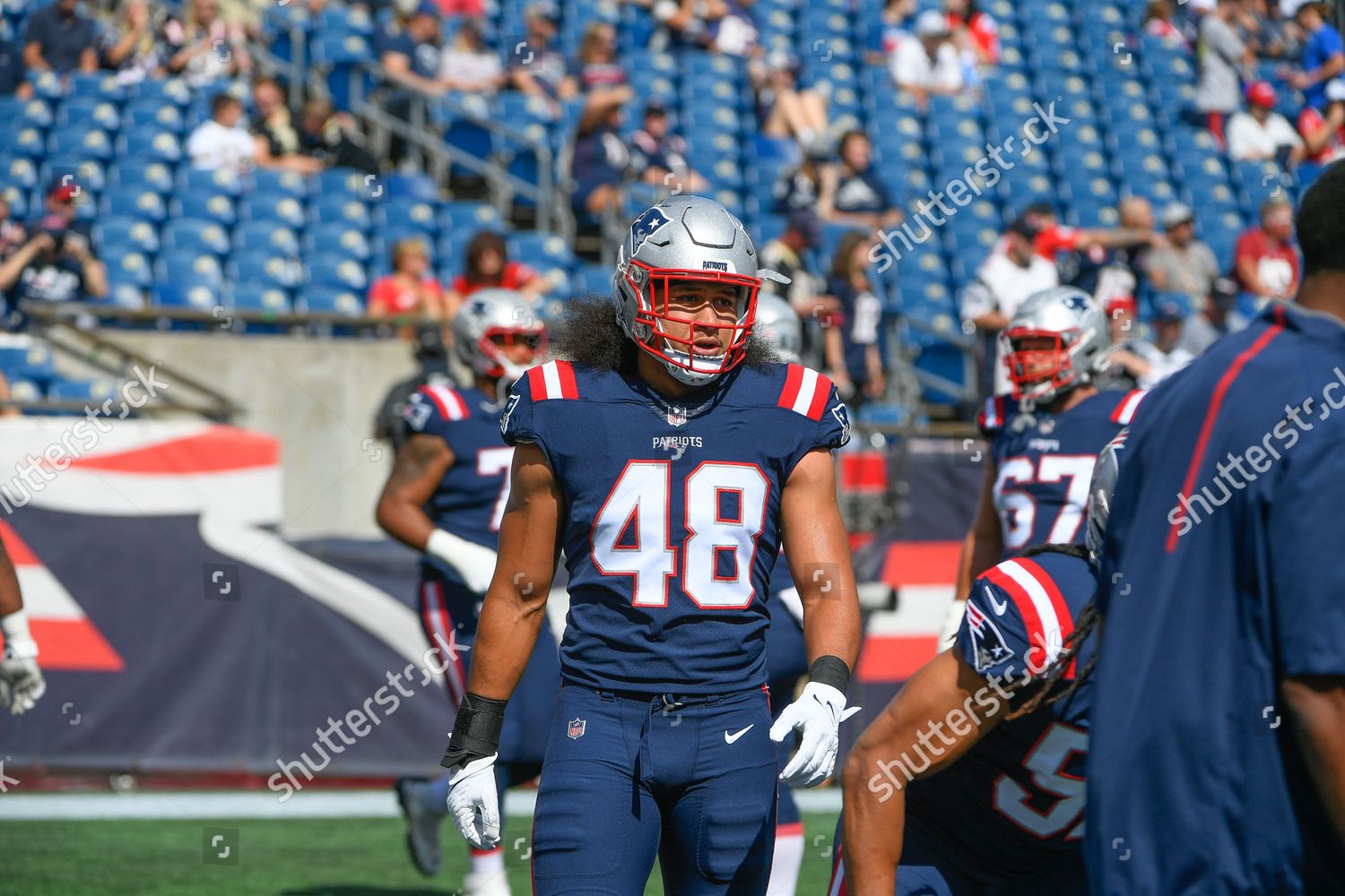 New England Patriots Linebacker Jahlani Tavai Editorial Stock Photo ...