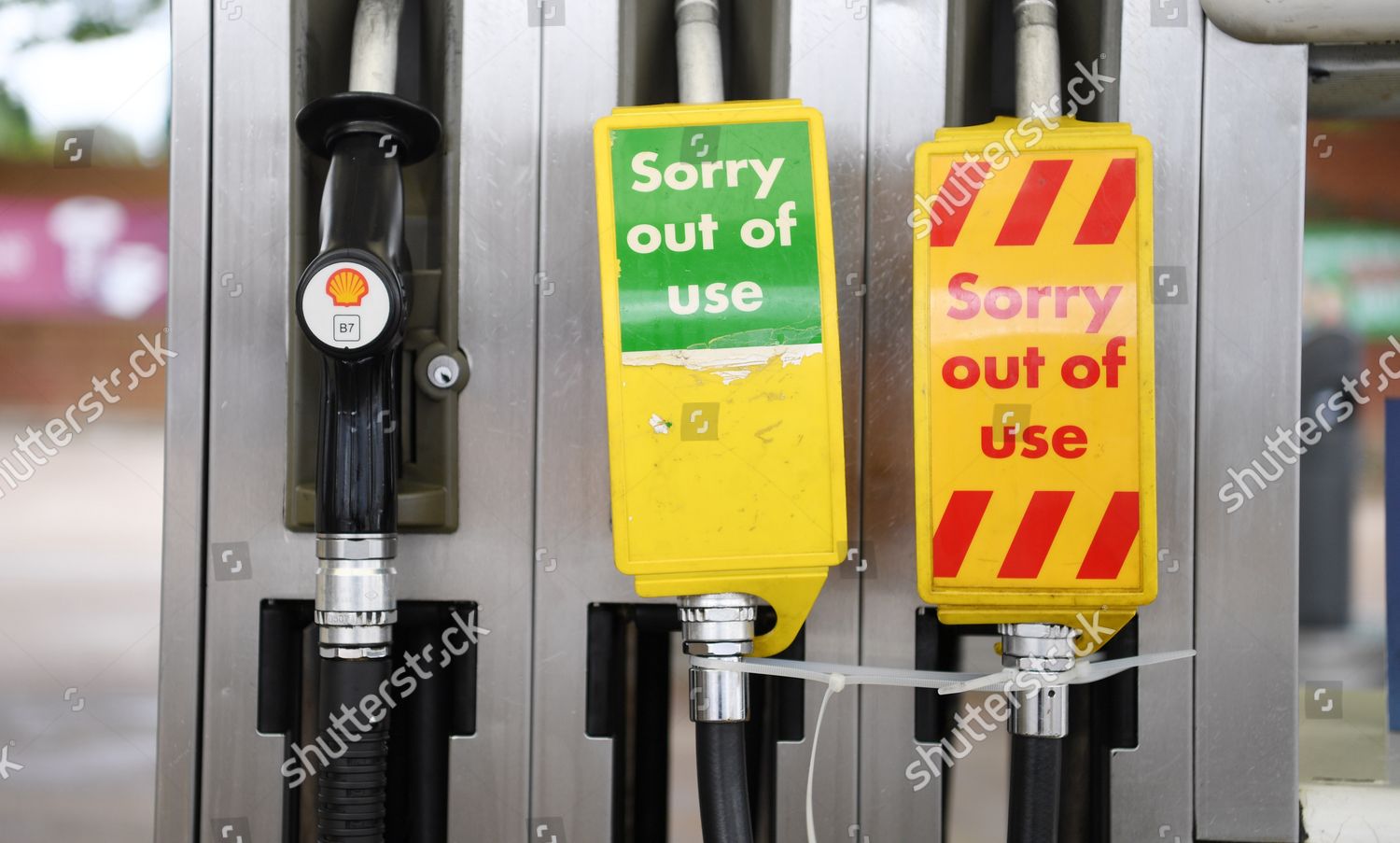 Closed Down Petrol Station Pictured London Editorial Stock Photo ...