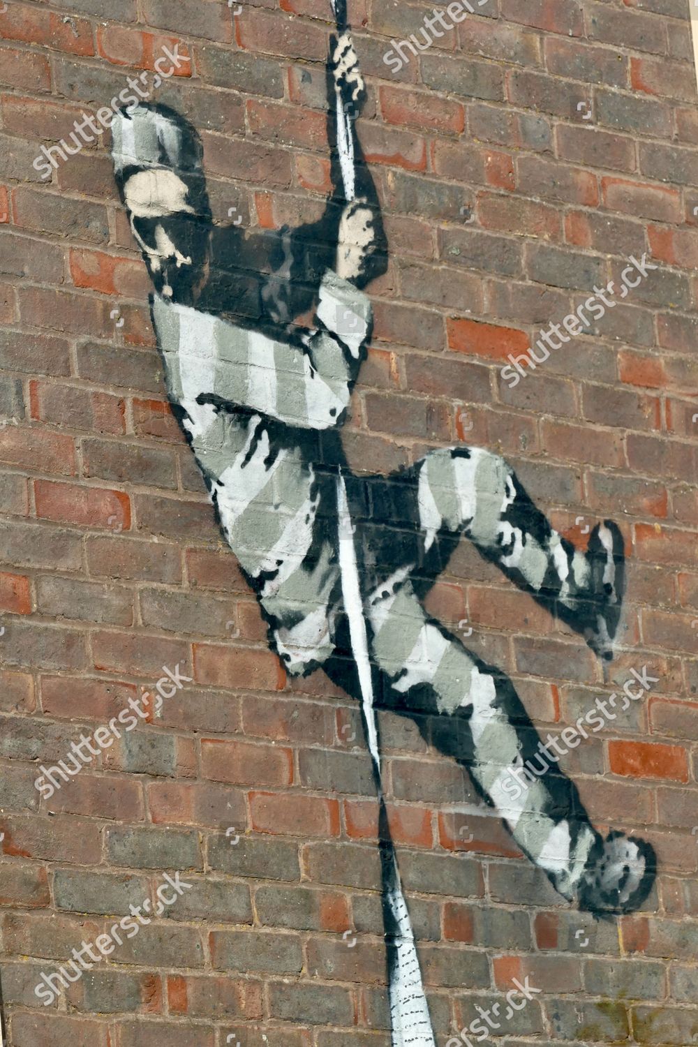 'CREATE ESCAPE BY BANKSY ON HMP Editorial Stock Photo - Stock Image ...