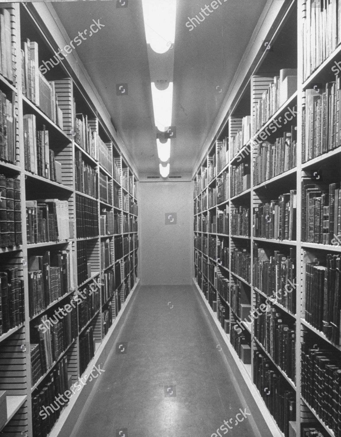 stacks-houghton-library-harvard-university-editorial-stock-photo