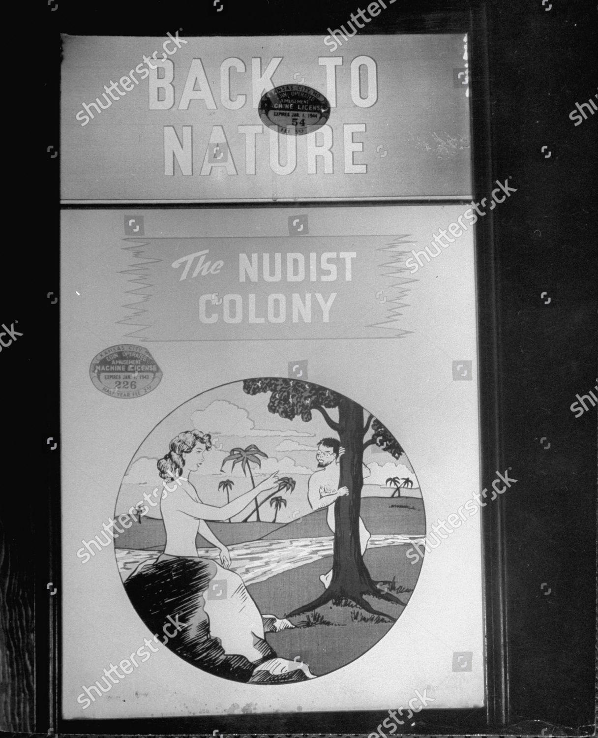 Sign Peep Show Nudist Colony Show Editorial Stock Photo - Stock Image ...