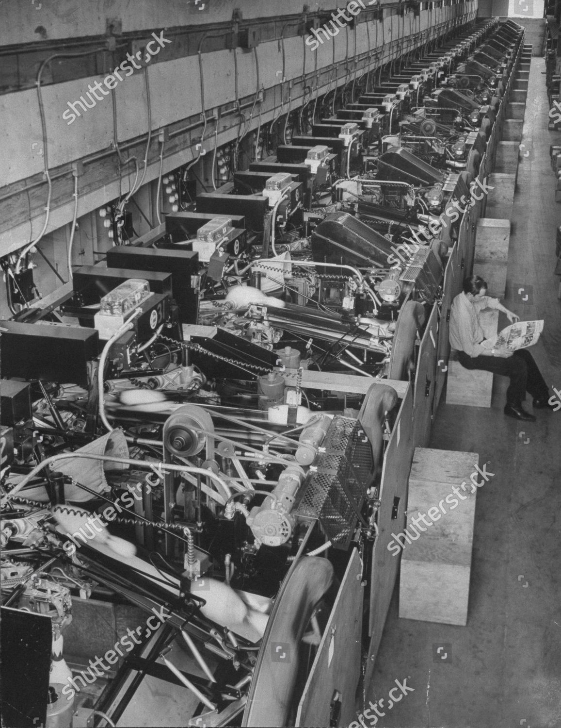 Pin Setting Machine One Each About Editorial Stock Photo Stock Image