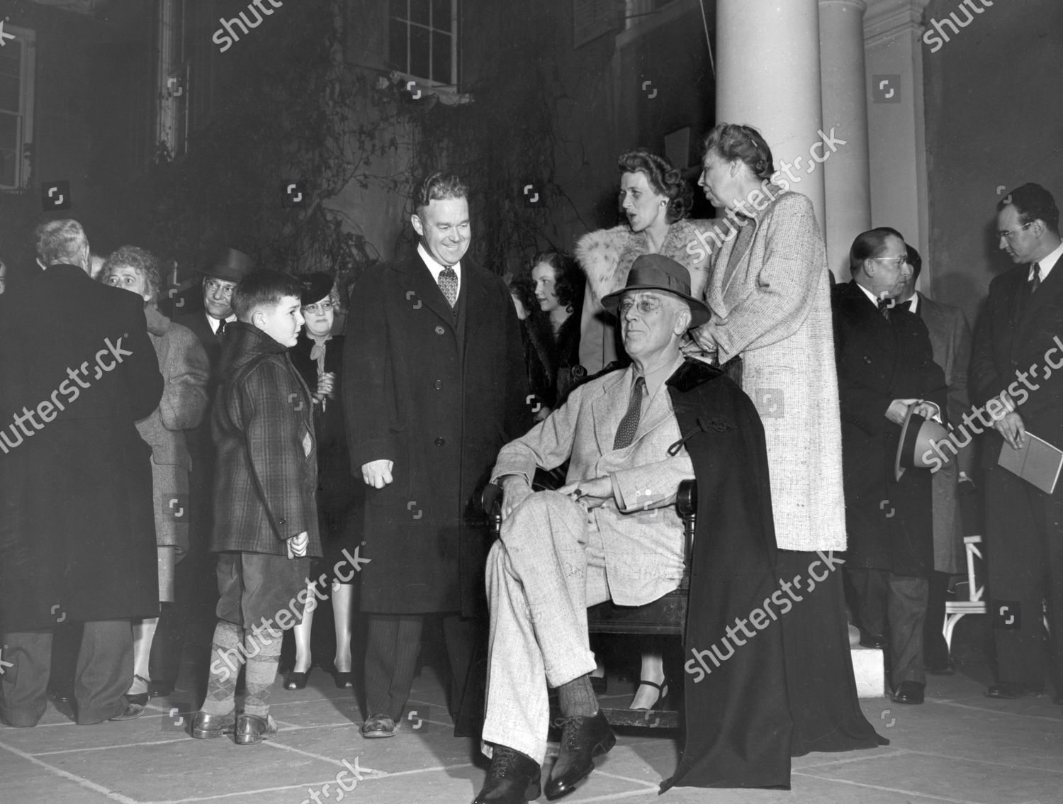 Pres Franklin D Roosevelt His Wife Editorial Stock Photo - Stock Image ...