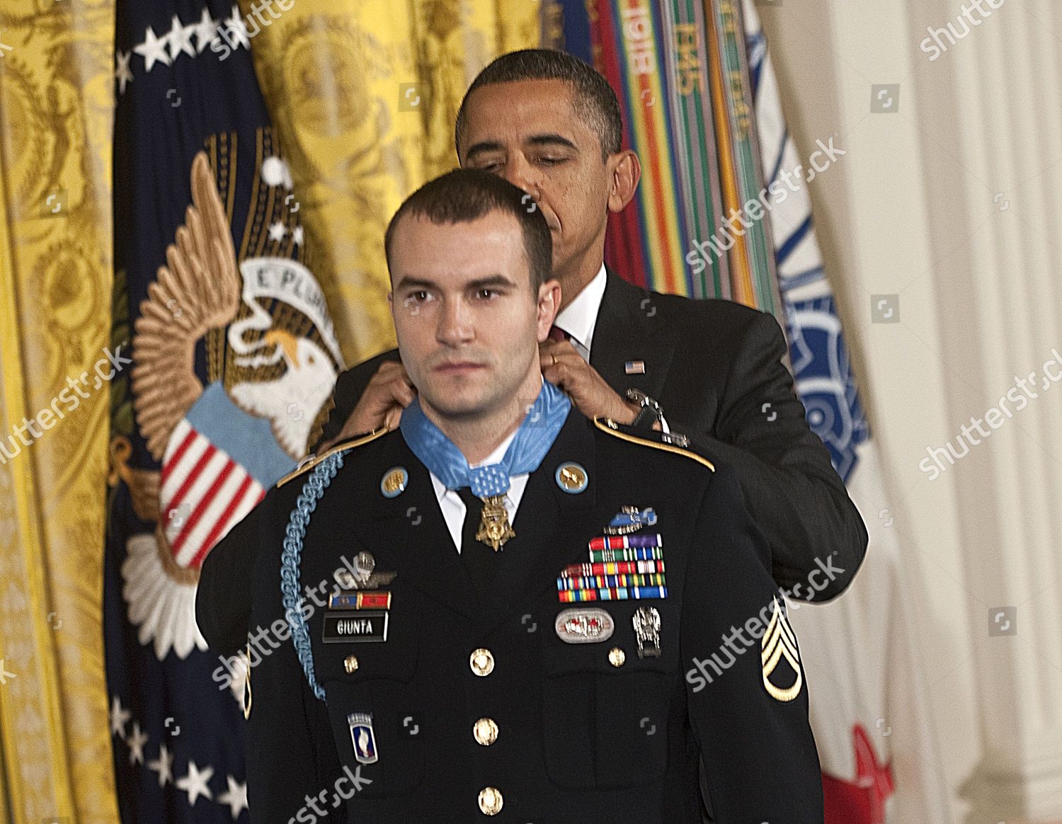 Army Staff Sergeant Salvatore Giunta President Barack Editorial Stock Photo Stock Image Shutterstock