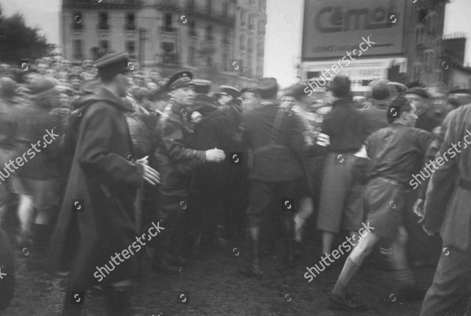 Marquis Soldiers Trying Hold Back Crowd Editorial Stock Photo - Stock 