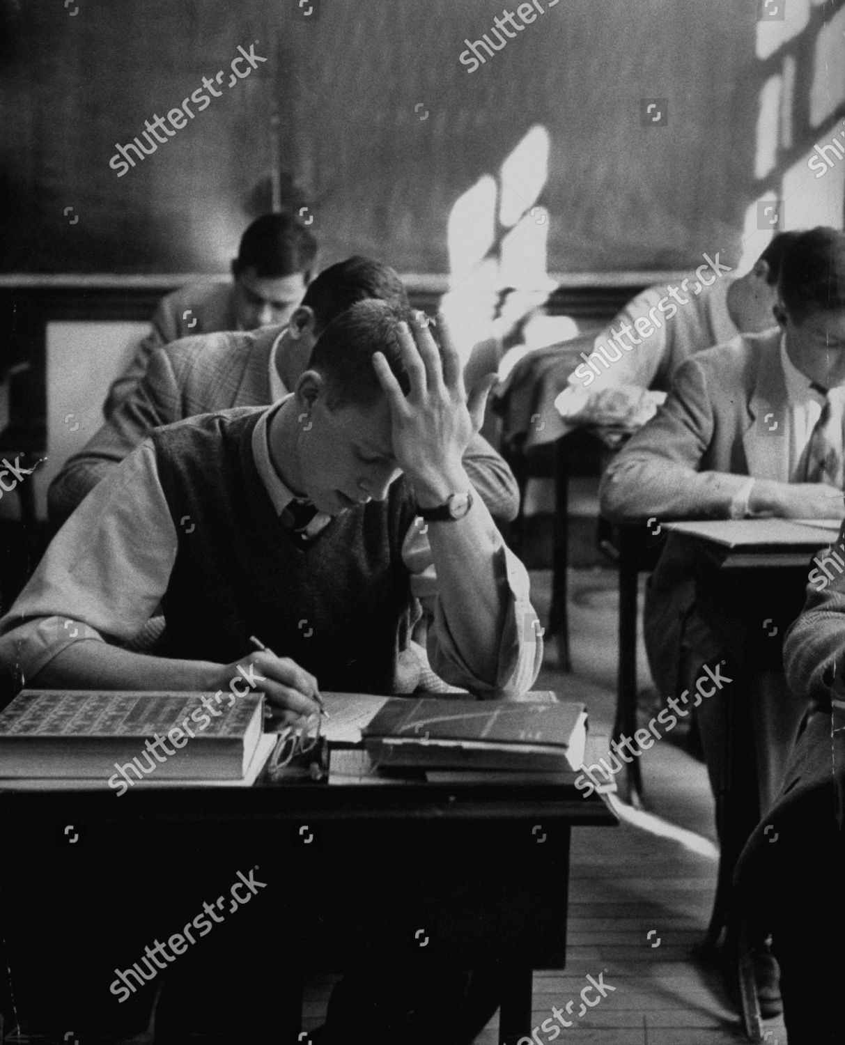 Students Sitting Class Hotchkiss Prep Editorial Stock Photo Stock