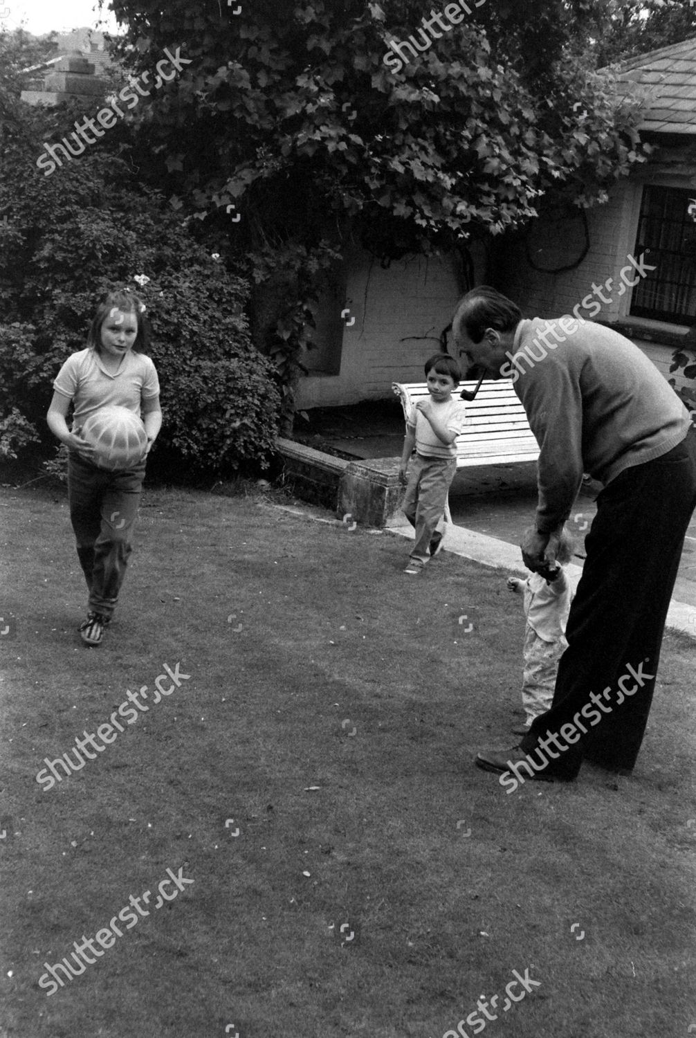 Roald Dahl Playing His Children Their Editorial Stock Photo - Stock ...