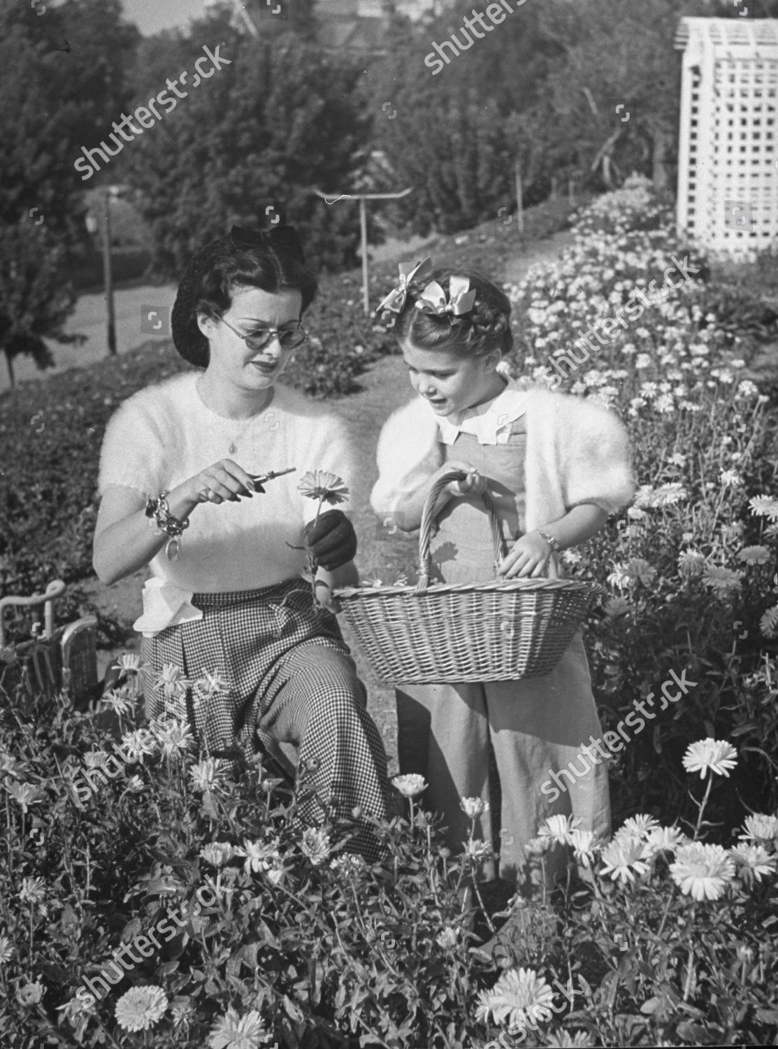 Joan Bennett W Her Daughter Melinda Editorial Stock Photo - Stock Image ...