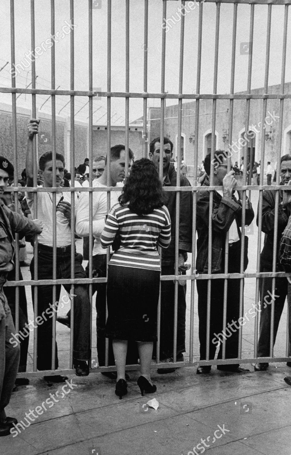 Political Prisoners Looking Out Gates Series Editorial Stock Photo ...