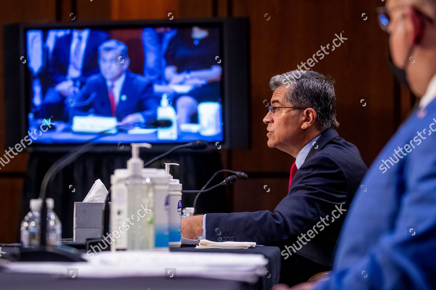 secretary-health-human-services-xavier-becerra-editorial-stock-photo