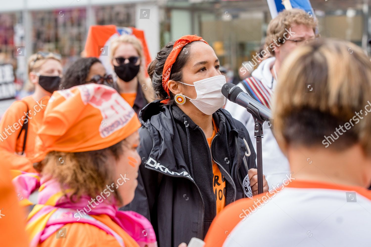 People Attend Orange Shirt Day National Editorial Stock Photo - Stock ...