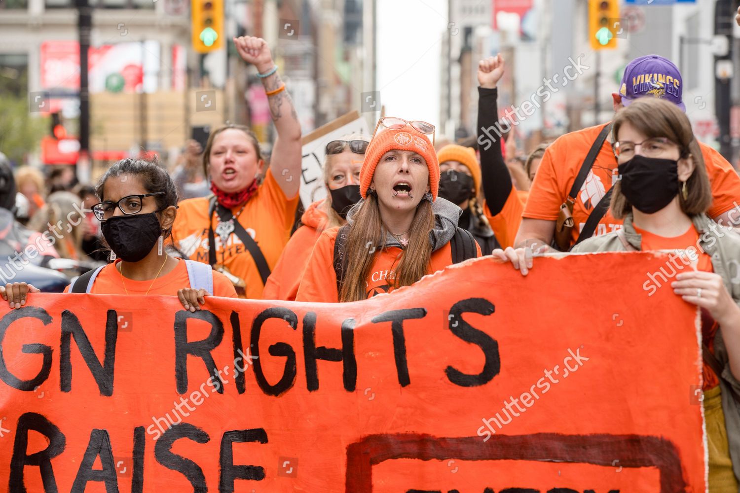 People Attend Orange Shirt Day National Editorial Stock Photo - Stock ...