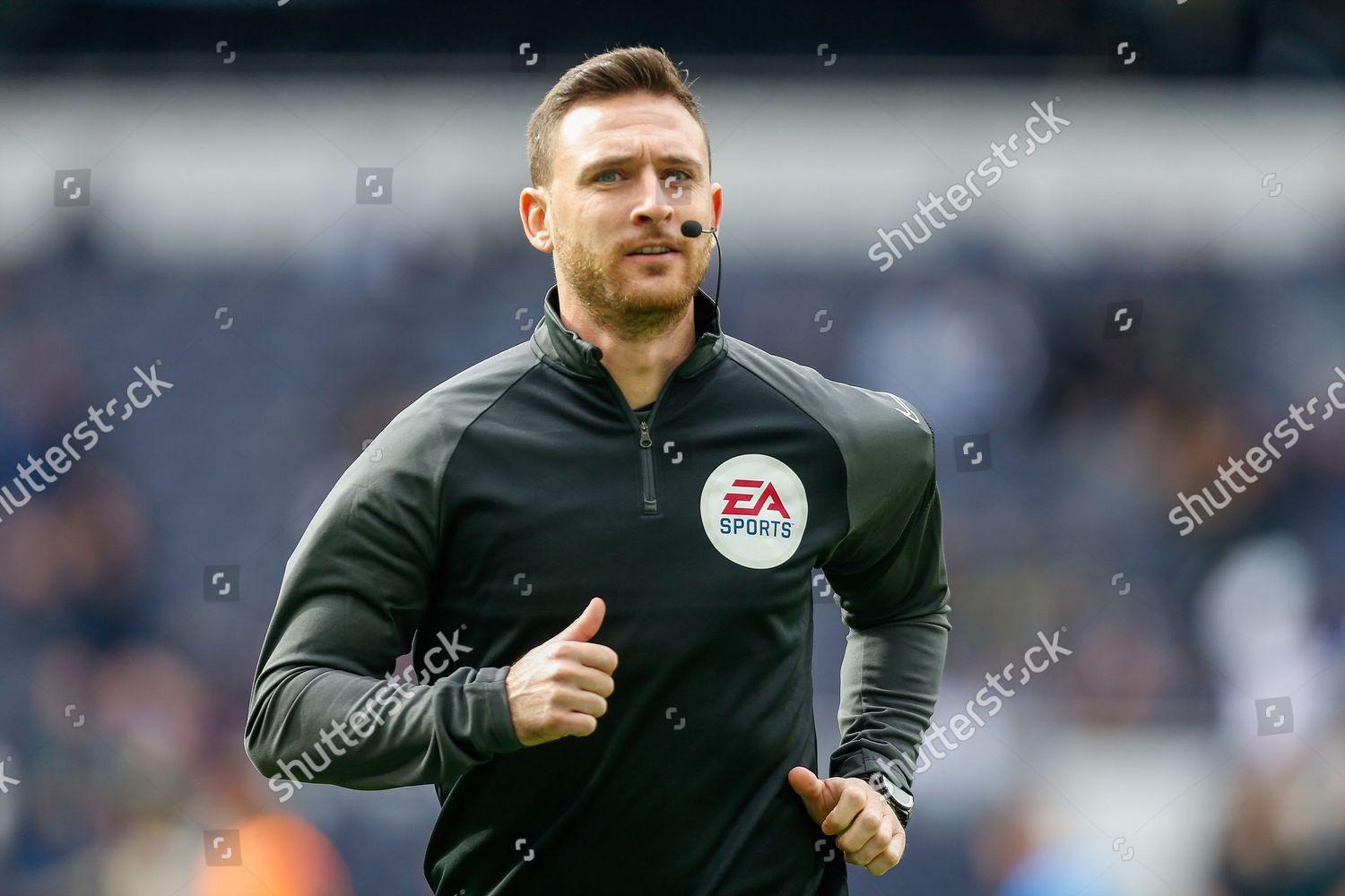 Assistant Referee Dan Cook Warming Before Editorial Stock Photo - Stock ...