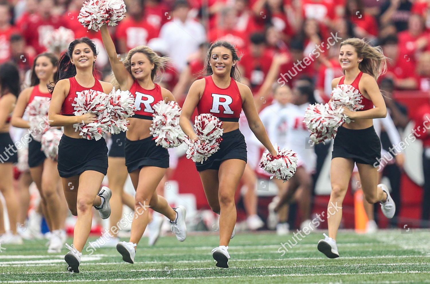 Members Rutgers Dance Team Entertain Crowd Editorial Stock Photo