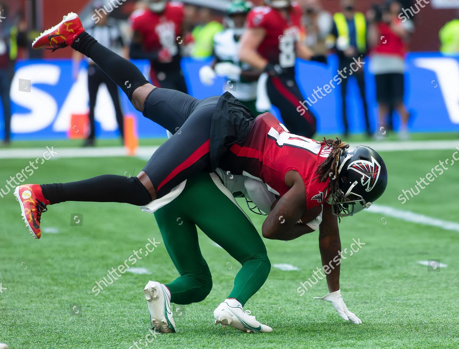 London, UK. 10th Oct, 2021. Atlanta Falcons running back