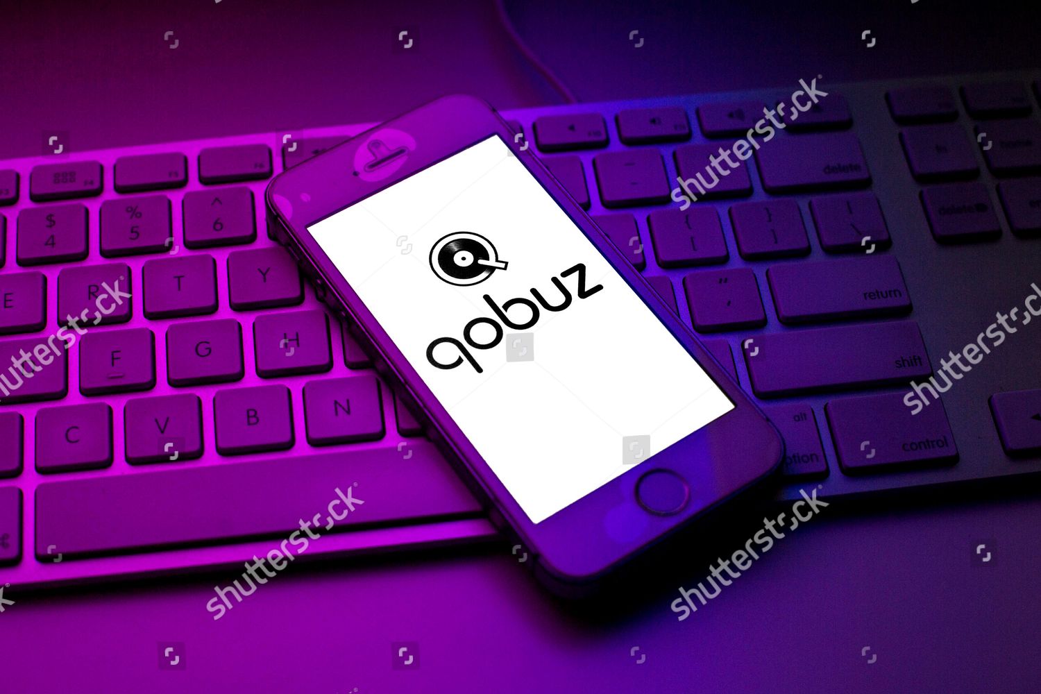 This Photo Illustration Qobuz Logo Seen Editorial Stock Photo - Stock ...