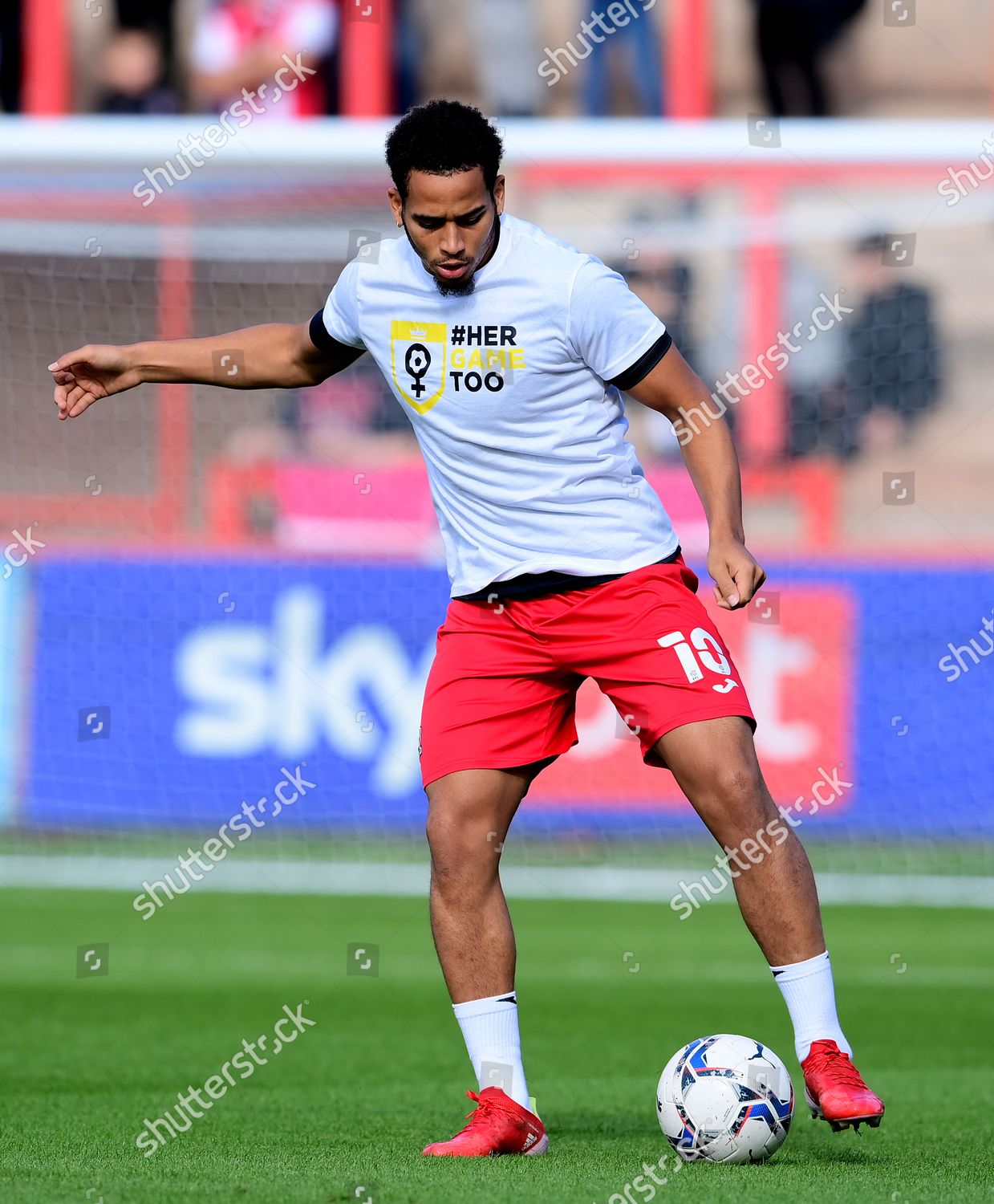 Sam Nombe Exeter City Wearing Her Editorial Stock Photo - Stock Image ...