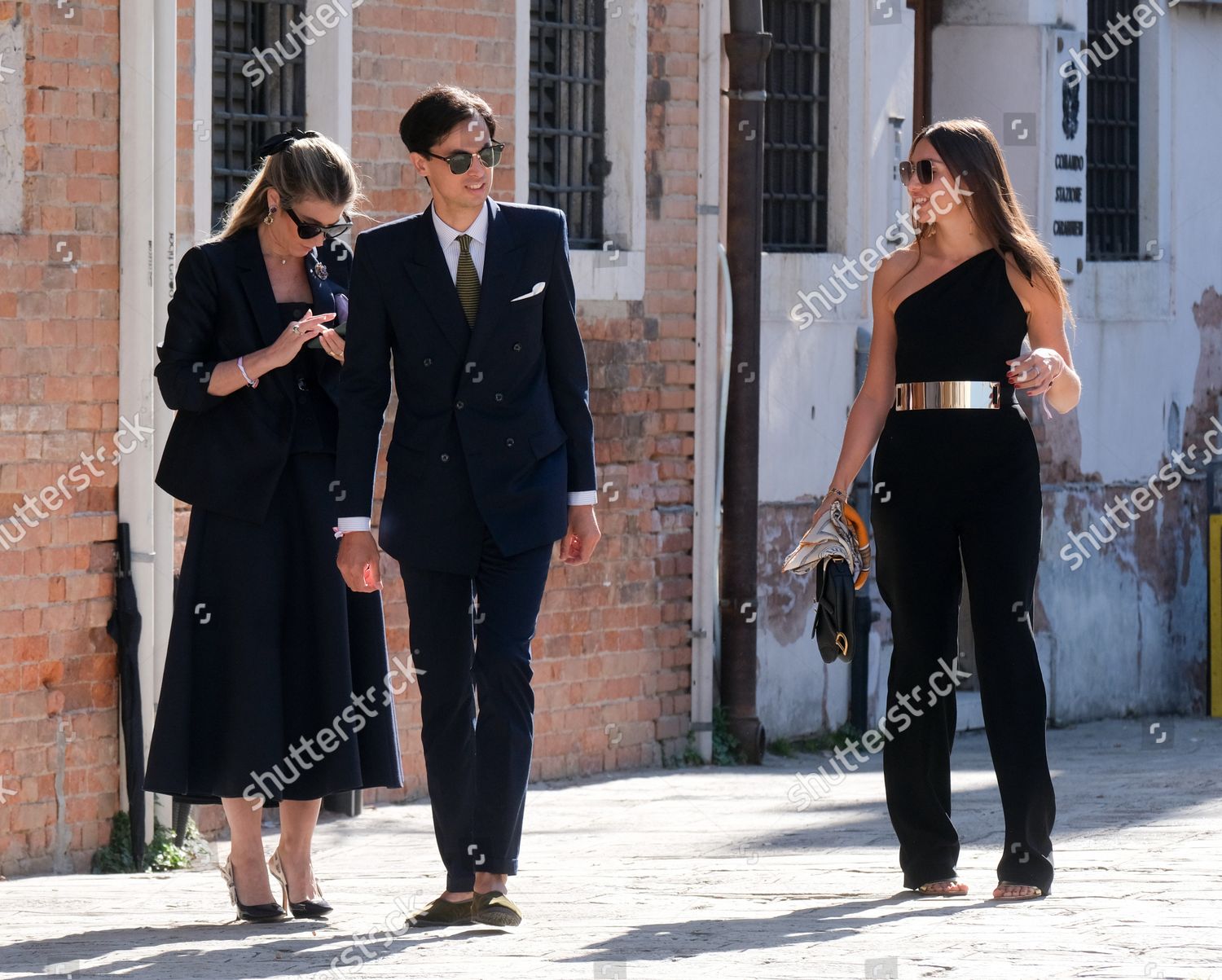 Venice, Italy. 16th Oct, 2021. Guests of the wedding between