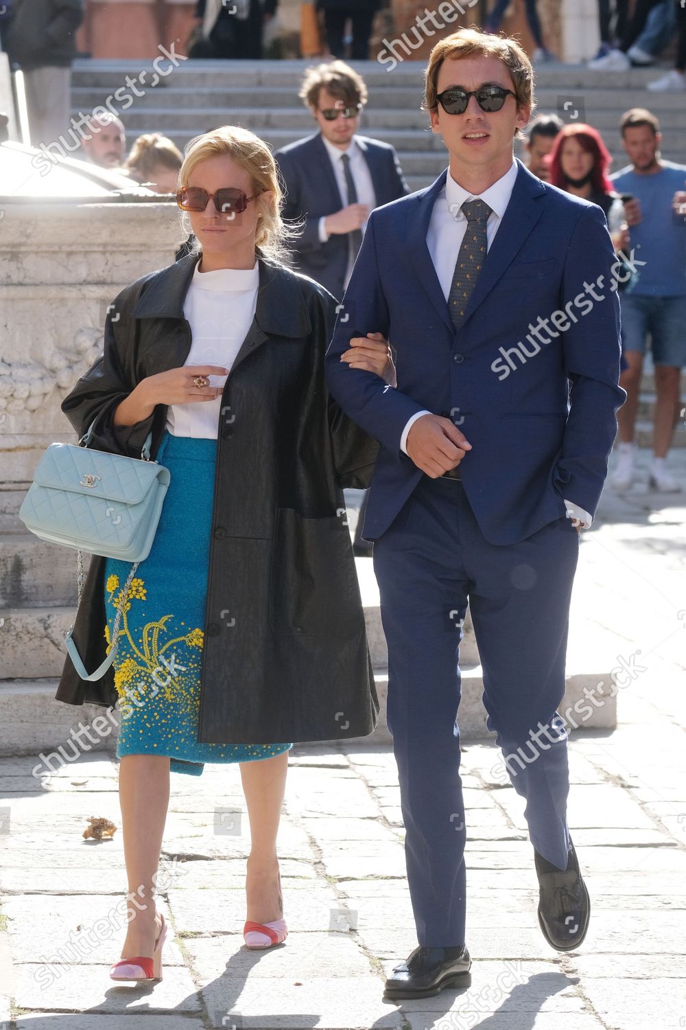 Venice, Italy. 16th Oct, 2021. Guests of the wedding between