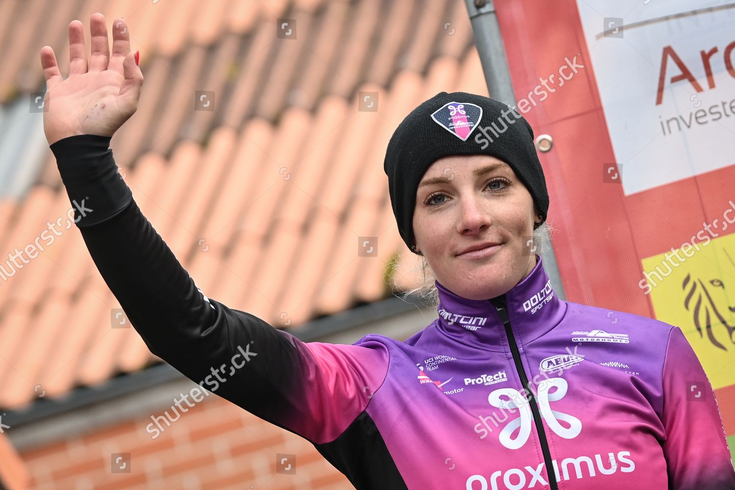 Belgian Alicia Franck Celebrates On Podium Editorial Stock Photo ...