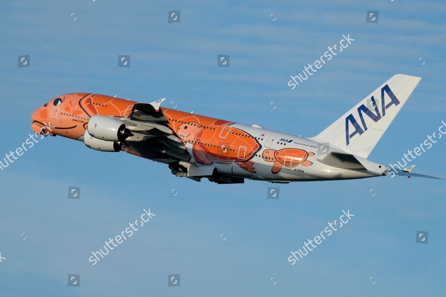 Anas 3rd Airbus A380 Ja383a Taking Editorial Stock Photo - Stock